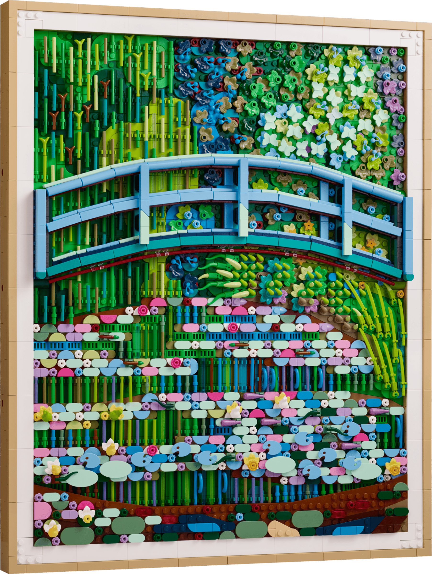 LEGO Art 31220 Monet water lilies artwork seen from the front